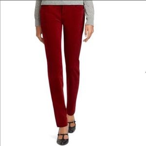 Brooks Brothers Natalie Fit Red Corduroy Pants Trouser Slacks NWT Size 10